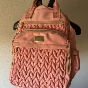 Pink Quilted Diaper Bag
